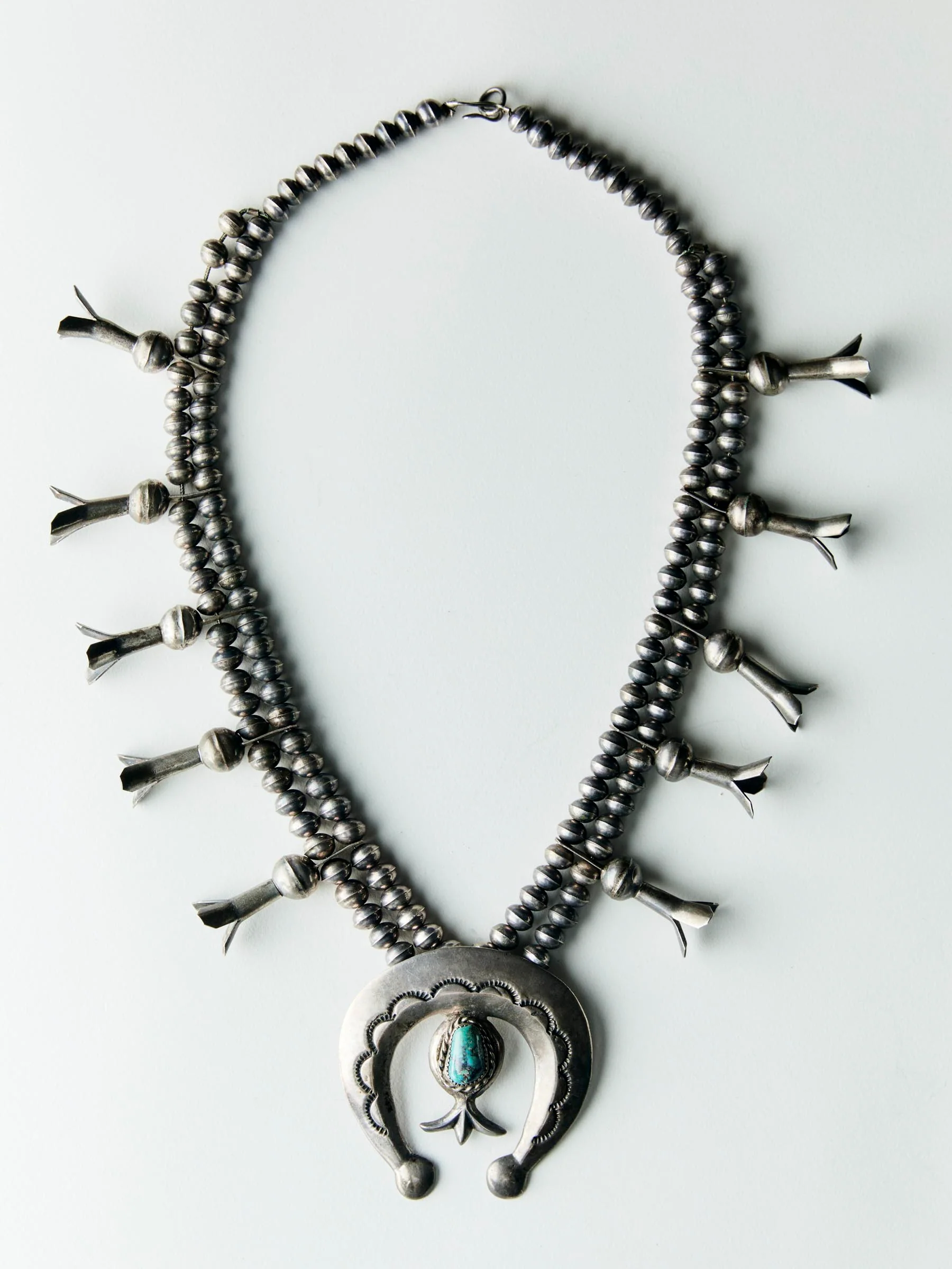 vintage navajo silver squash blossom