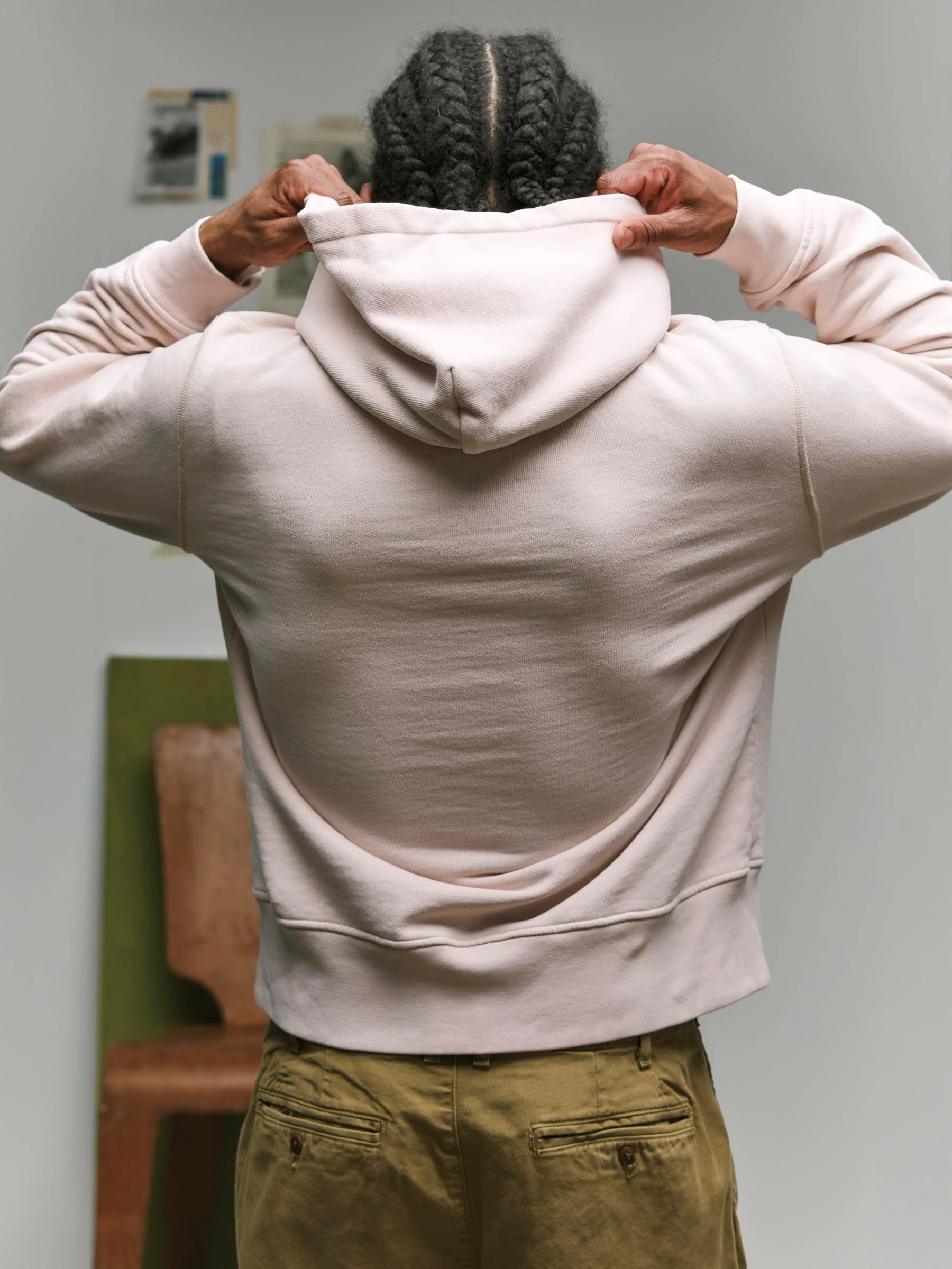 davenport hoodie in pink stone - Image 7
