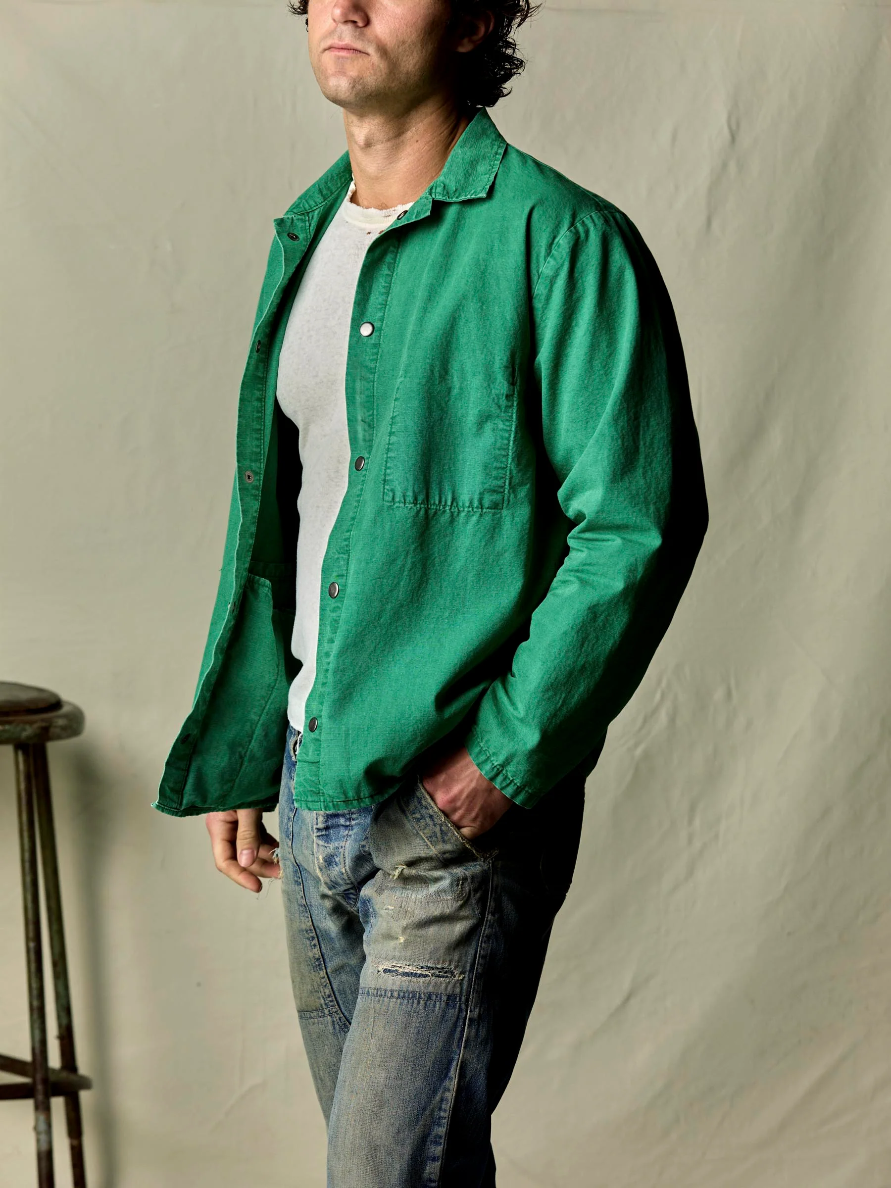welder's jacket in seagreen ripstop - Image 10