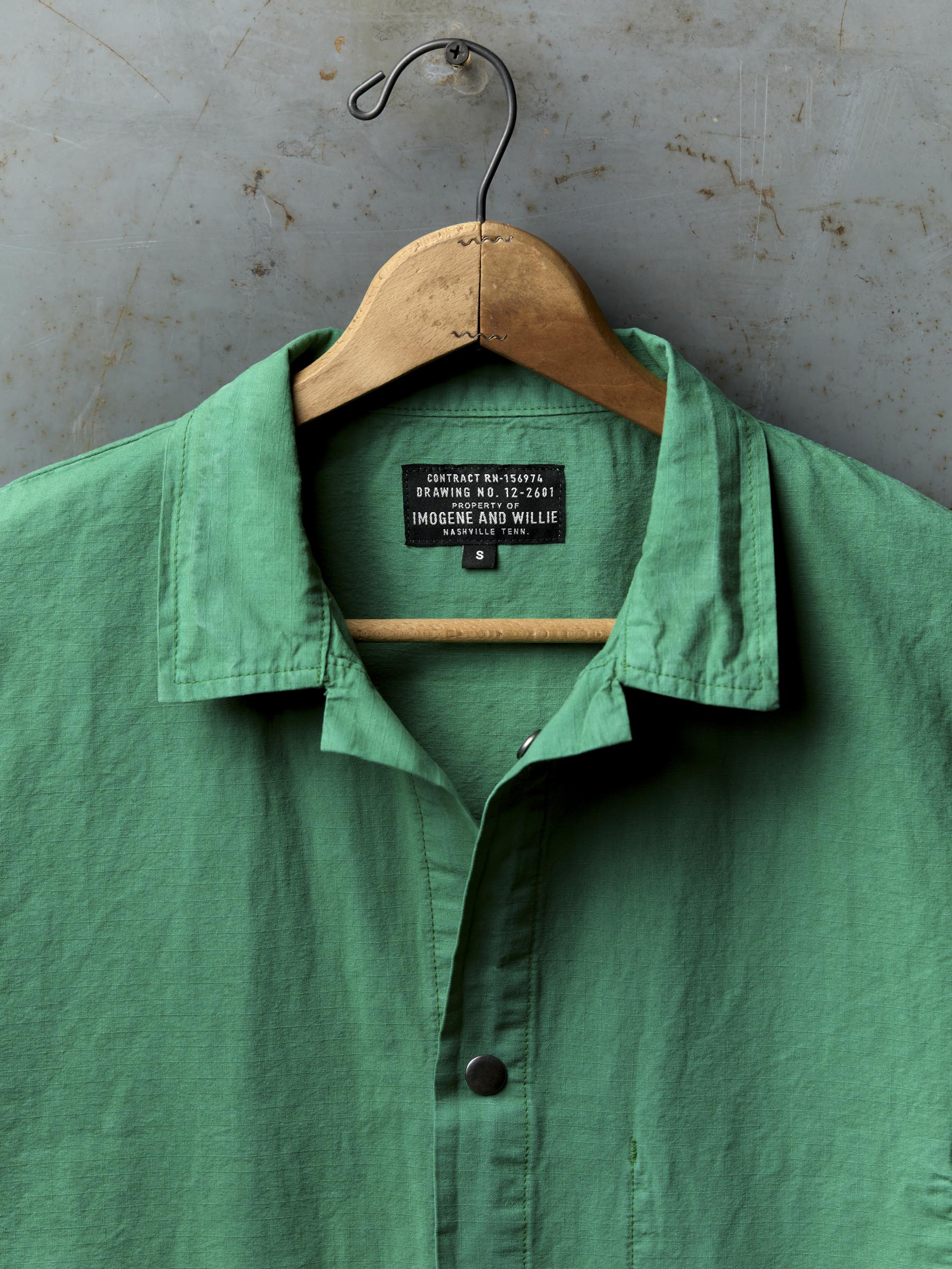welder's jacket in seagreen ripstop - Image 2